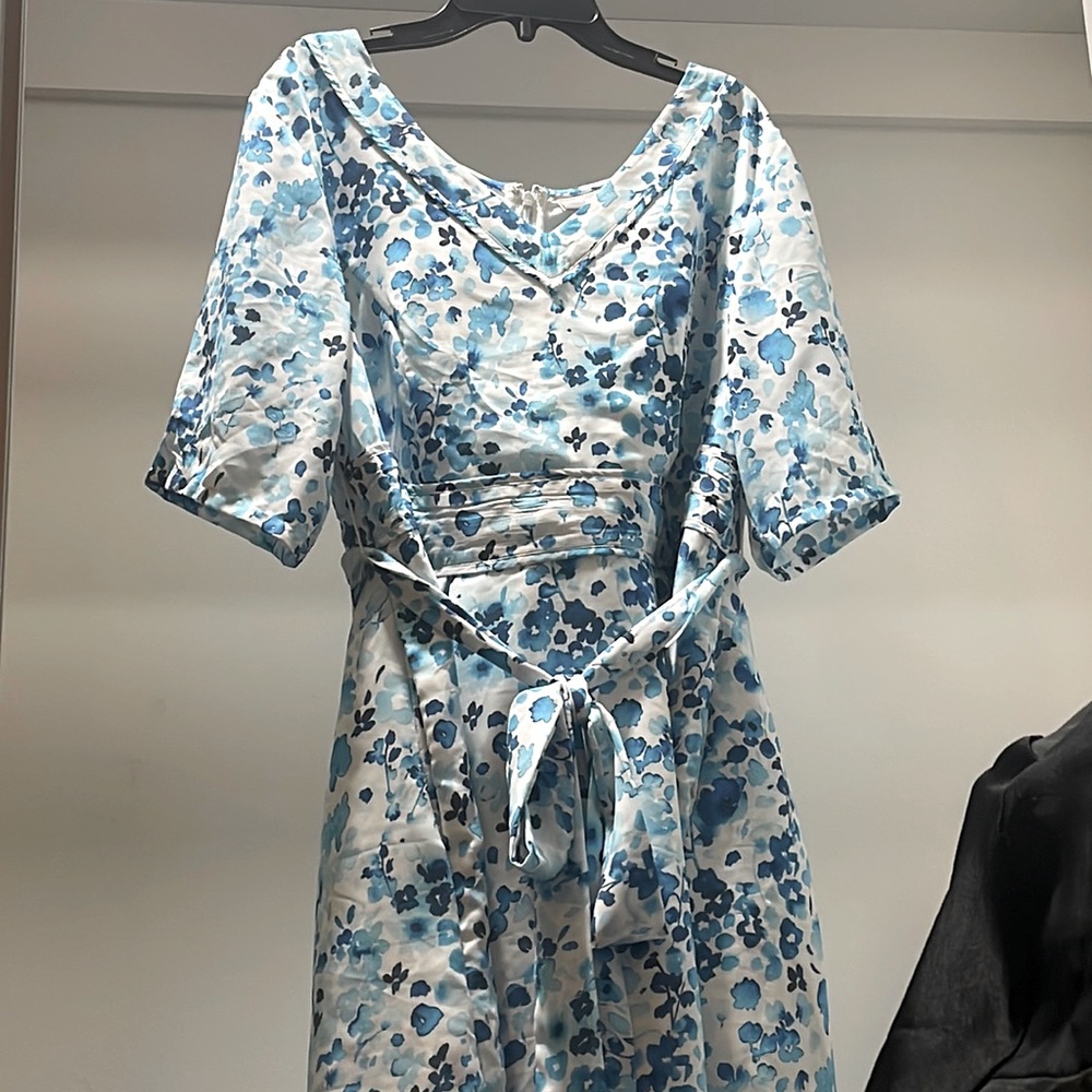 Blue Floral Dress